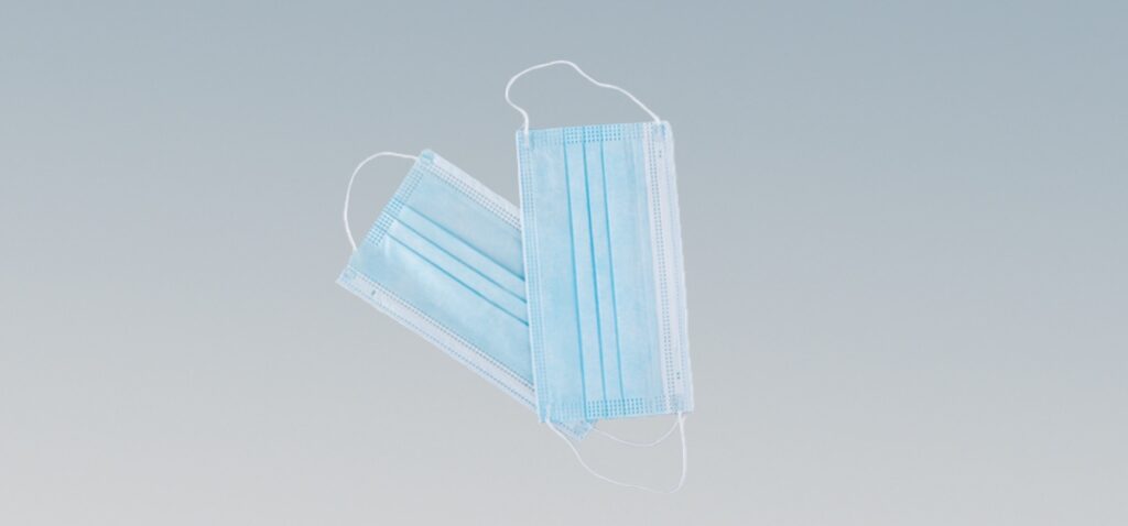 Mascarillas quirúrgicas para reciclar.